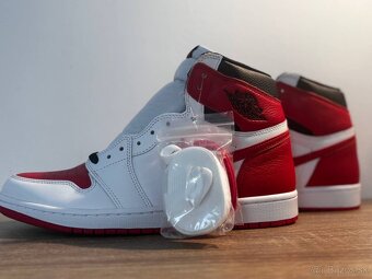 AIR JORDAN 1 RETRO HIGH OG White University Red Black Blanc - 11