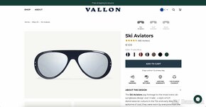 Nové slnečné okuliare Vallon Ski Aviators Tricolor Blue - 11