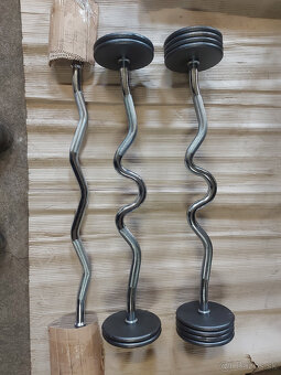 Bicepsová osa pevná váha (rovná, EZ) - NOVÁ - 11