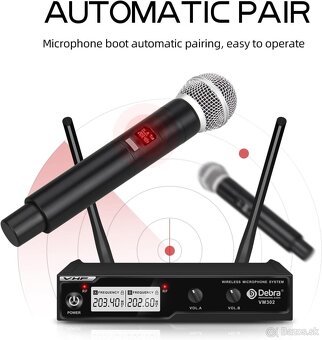 Bezdrôtový mikrofónny systém Debra Audio PRO VM302 - 11