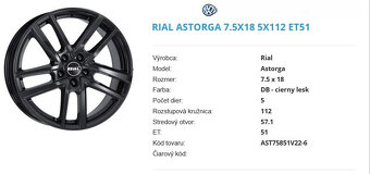 Letná sada Rial 5x112 r18 ET 51 + Dunlop 225/40 - 11