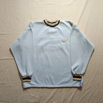 Vintage 90s NIKE Service béžová mikina bez kapucne XL - 11