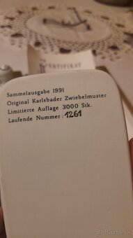 Cibulák+certifikát, Bradex porcel.obraz - 11