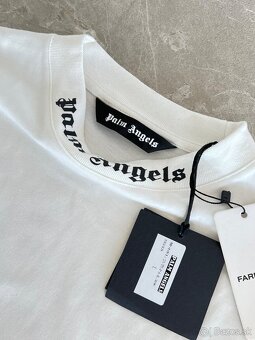 Palm Angels biele pánske tričko oversized - 11