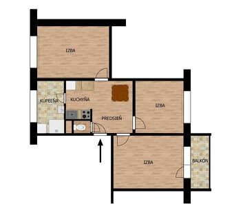 3-izbový byt s balkónom, Slavošovce - 11