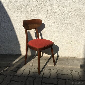 Retro starozitne stolicky Smidek Cesky Nabytek 1960 4ks - 11