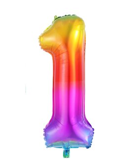 Narodeninové balóny čísla 100cm (dúhové) - 11