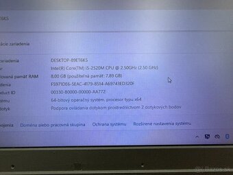 Notebook Lenovo ThinkPad T520 – 15,6", i5, 8GB RAM - 11