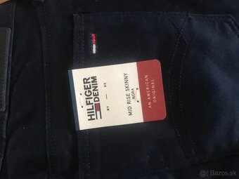 NOVÉ z visackami TOMMY HILFIGER originál damske nohavice S - 11