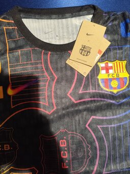 Dres Fc Barcelona Čierny Unikátny Zberateľský Hráčsky - 11