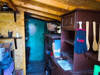 Udržiavaná záhrada so studňou a chatkou - 11