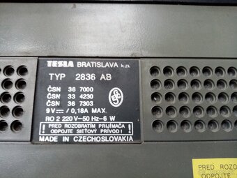 TESLA (typ – 2836 AB ARIOSO) - rádio - 11