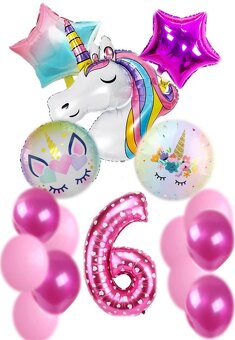 Nové balóny Unicorn 110cm - sada AŽ 15/16 kusov - 11