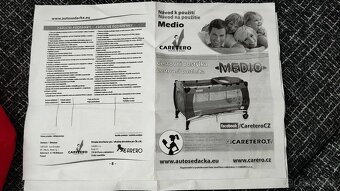 Detská skladacia, cestovná postielka zn. CARETERO Medio - 11