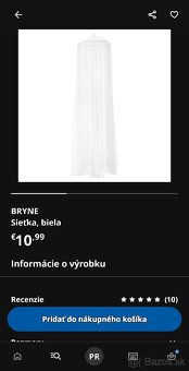 Detská postieľka IKEA SUNDVIK + výbava - 11