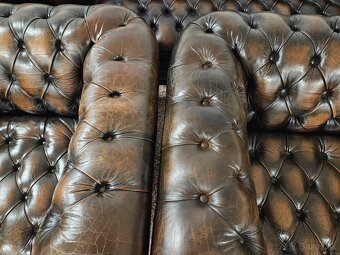 CHESTERFIELD ŠTÝL,DVOJFAREBNÁ KOŽENÁ - 11