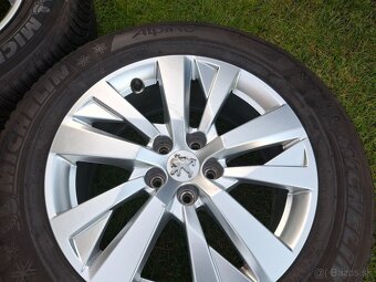17" ALU 5x 108 orig peugeot,.. zimné 215/65 r17 michelin - 11