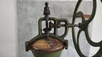 Velmi starý, velký kupecký mlyncek na kávu Leinbrock IDEAL - 11