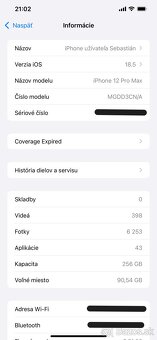Predám iPhone 12 Pro Max 256 GB – Silver - 11