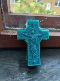 Domáce vyrobené sviečky a kytica - 11