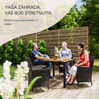 Záhradná ratanová zostava Berlin 1+4 a 1+6 a 1+8 stohovaci - 11