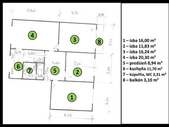 Predám 4 izbový byt s balkónom Fiľakovo - 11