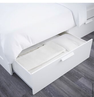 Manželská posteľ BRIMNES z Ikei 160x200 cm - 11