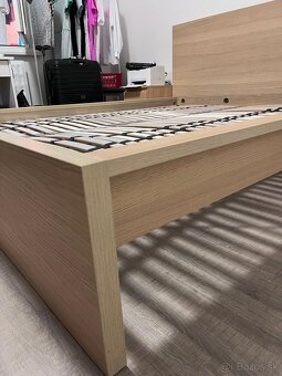 posteľ MALM s roštom 2x LÖNSET + 2x nočná komoda - 11