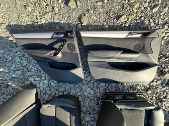 Sedačky bmw f25 x3 kompletne polokožené sedadla - 11