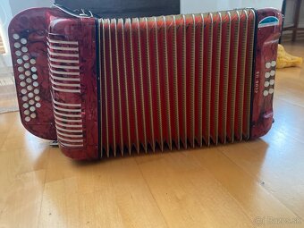 Heligonka Hohner Club llB CF + remene + kufor super - 11