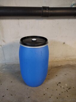 Predám plastový nový sud objem 220 litrov - 11