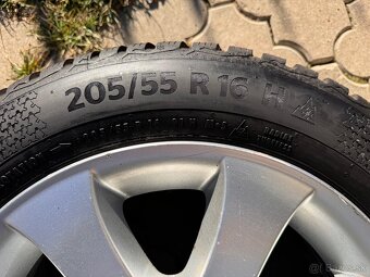 Disky BMW BBS Originál 205/55r16 zimné pneu Continental - 11