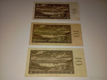 BANKOVKY 10 KČS, 1960, VZÁCNÉ SÉRIE, CHYBOTISK - 11