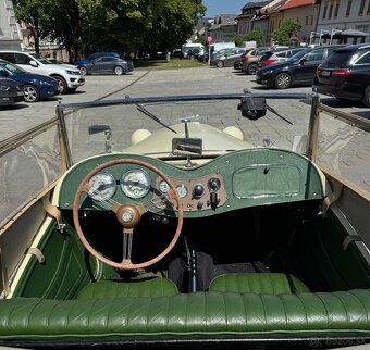 Veterán MG TD – originál z 1952, výborný stav, biele ŠPZ - 11