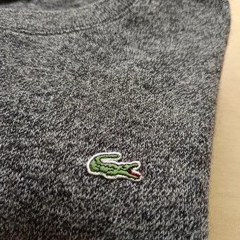Vintage Lacoste sivý vlnený sveter vlna wool L - 11