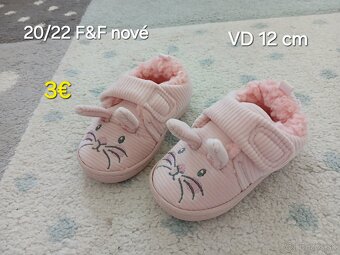Dievcenske  topanky, cizmy a papucky 21, 22 - 11