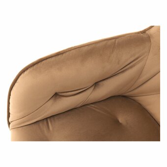 Dizajnové kreslo, svetlohnedá látka (iba osobný odber) - 11