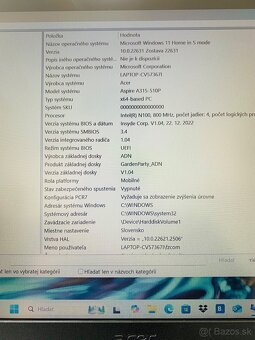 notebook Acer Aspire A315-510P - 11