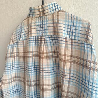 Tommy Hilfiger pruhovaná košeľa s dlhým rukávom kockovaná XL - 11