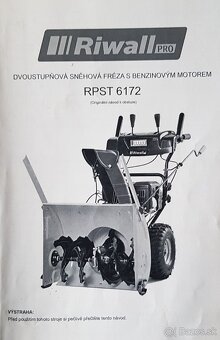 Snežná motorová fréza Riwall - 11