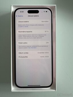Apple iPhone 15 128GB Pink - ako nový - 11