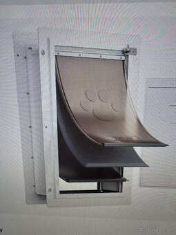 Prielez - kovové dvierka pre veľkých psov ca.30kg/ mačky - 11