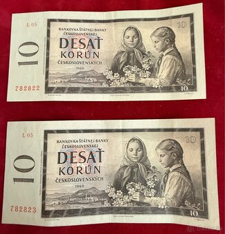 Československé postupky UNC čísla za sebou - 11