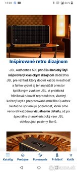 JBL Authentics 500 -- nový bluetooth reproduktor sk záruka. - 11