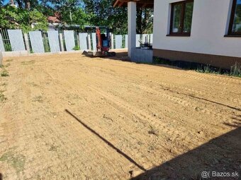 Zemné práce a výkopove práce minibagrom Kubota , bager - 11