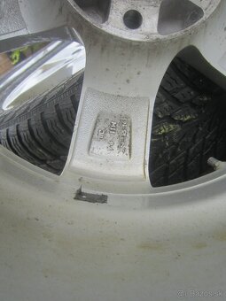 17" AL disky Dezent na VW group Mercedes C so zimnými pneu  - 11