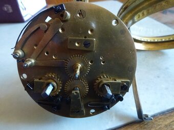 Francúzske bronzové krbové hodiny Vincenti & Cie 1860 - 11