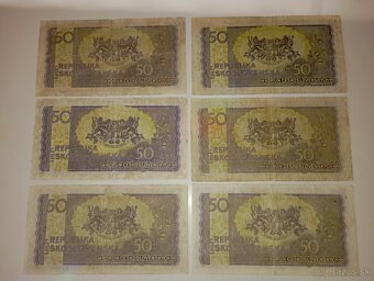 BANKOVKY 50 KČS 1945, LONDÝNSKÁ EMISE, VŠE NEPERFOROVANÉ - 11
