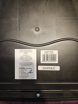Autosedačka - podsedák CARETERO Isofix navy modrá + bordová - 11