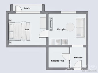 BOSEN| Nadštandardný 1 izbový byt s loggiou, Banská Bystrica - 11